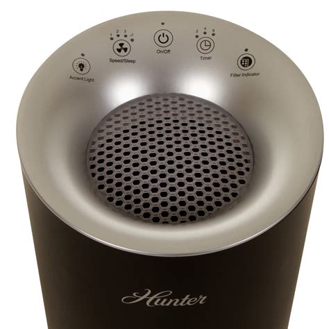 Air purifier by hunter - Buy Hunter HP400 Round Tower Air Purifier for Small Rooms Features EcoSilver Pre-Filter, True HEPA Filter, Multiple Fan Speeds, Soft Touch Digital Control Panel, Sleep Mode, Timer, Accent Light: HEPA Air Purifiers - Amazon.com FREE DELIVERY possible on eligible purchases 